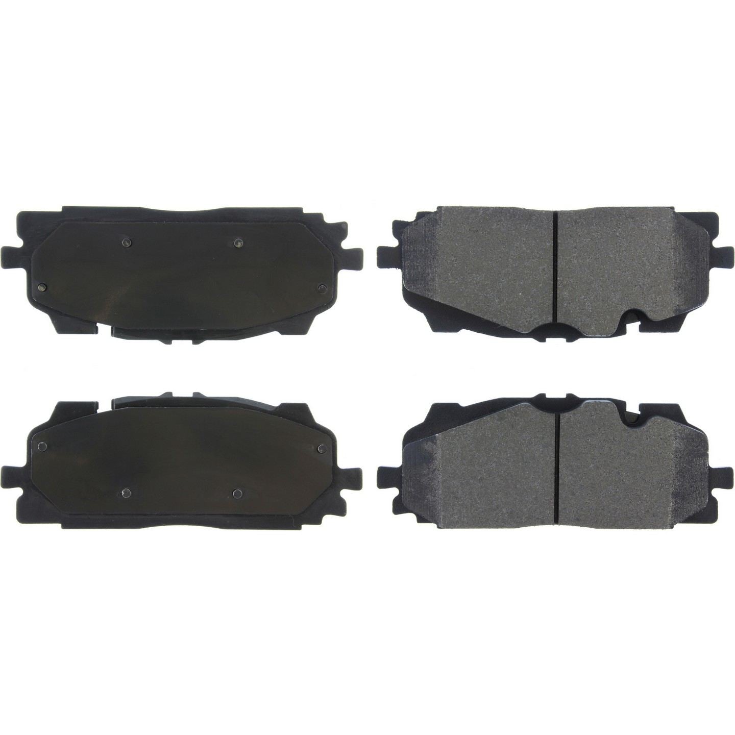 Posi Quiet Semi-Metallic Brake Pads  top view frsport 104.18940