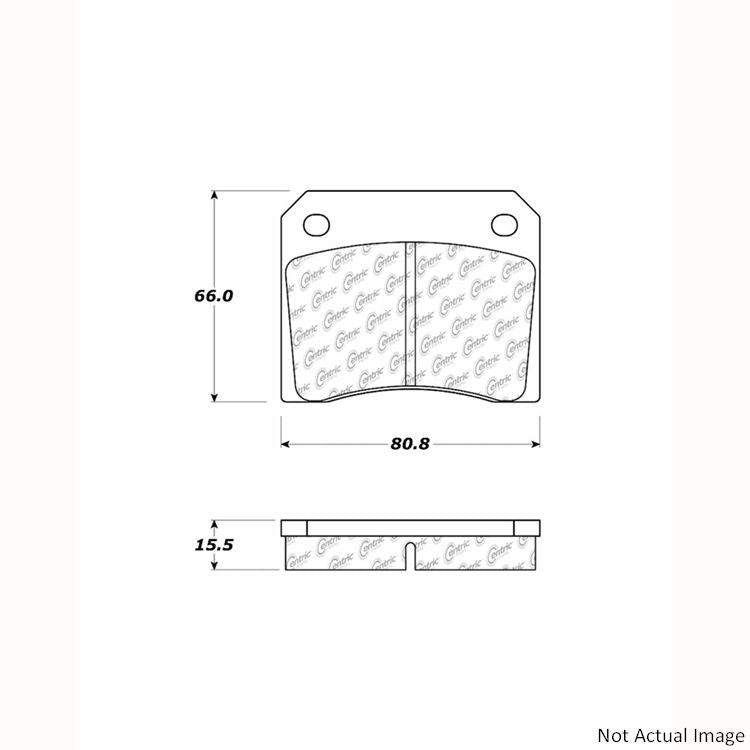 Stoptech PosiQuiet 76-93 Jaguar XJS Ceramic Front Brake Pads 105.00090