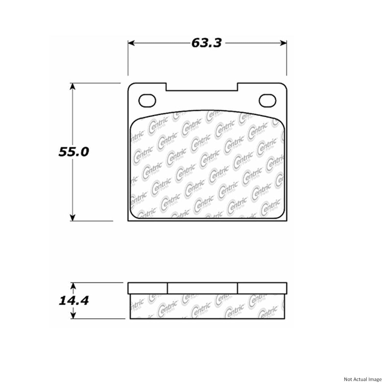 Stoptech Centric Posi-Quiet Ceramic Brake Pads w/Shims - Front/Rear 105.00440