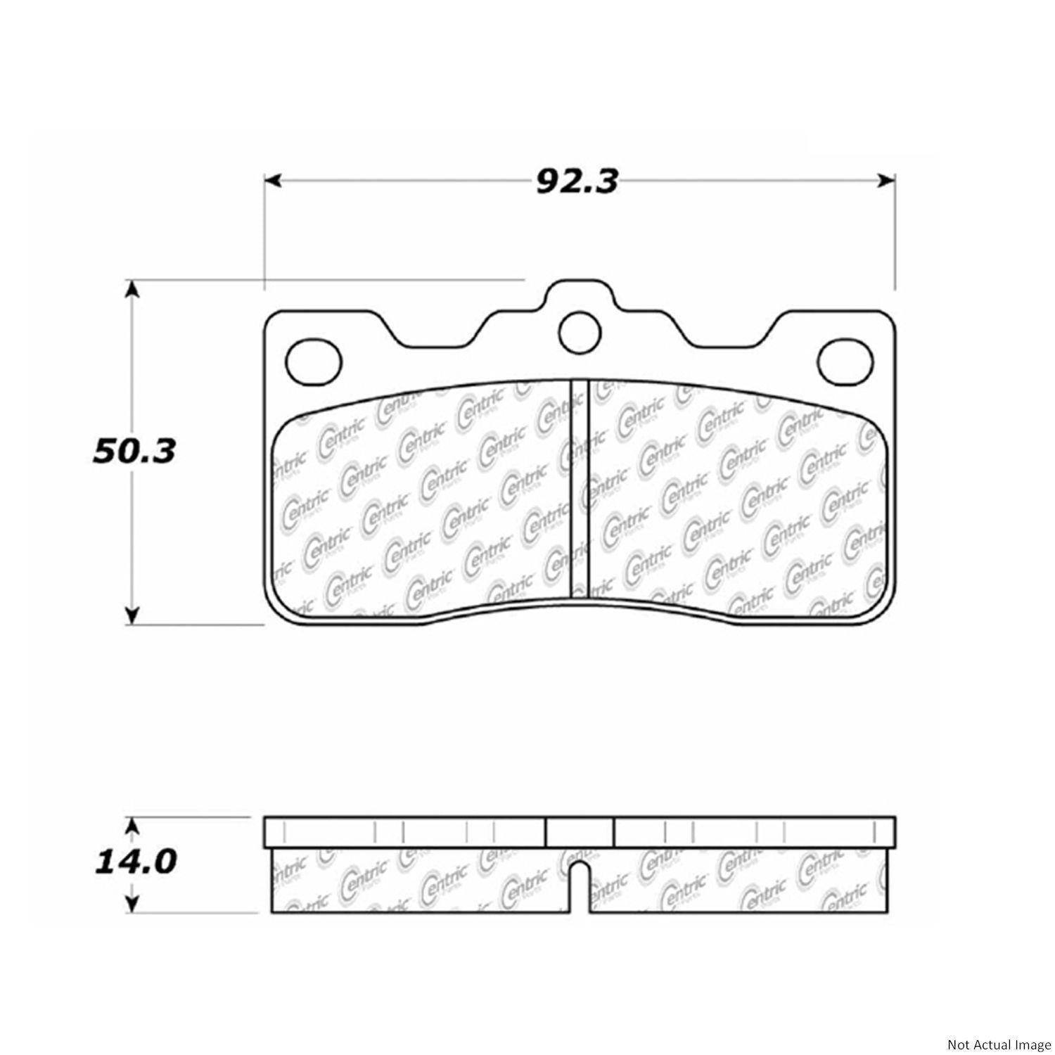 Stoptech PosiQuiet 1983-1984 Toyota Cressida Rear Ceramic Brake Pads 105.02430