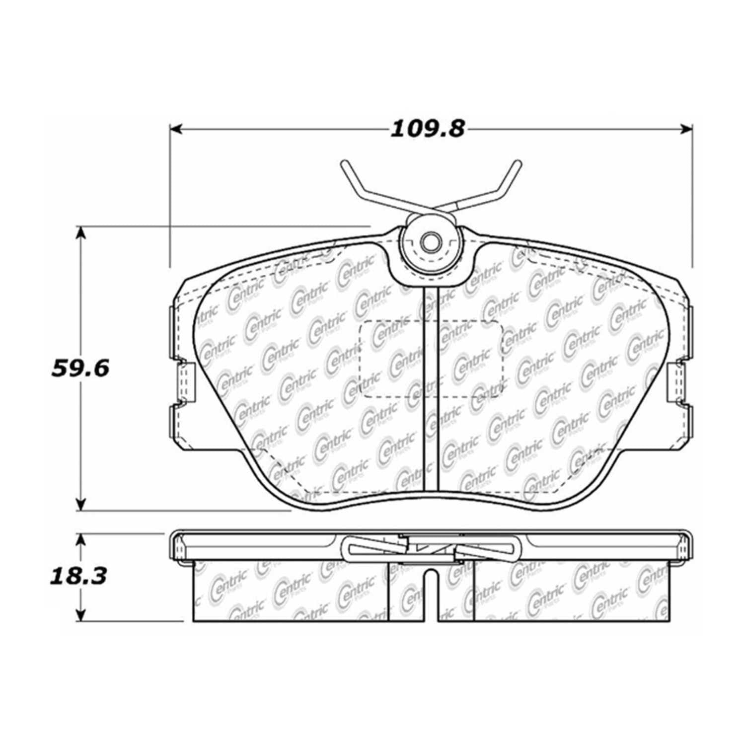 posi quiet ceramic brake pads with hardware  frsport 105.04230