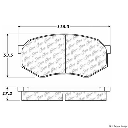 Stoptech PosiQuiet 95-04 Toyota Tacoma Front Ceramic Brake Pads 105.04330
