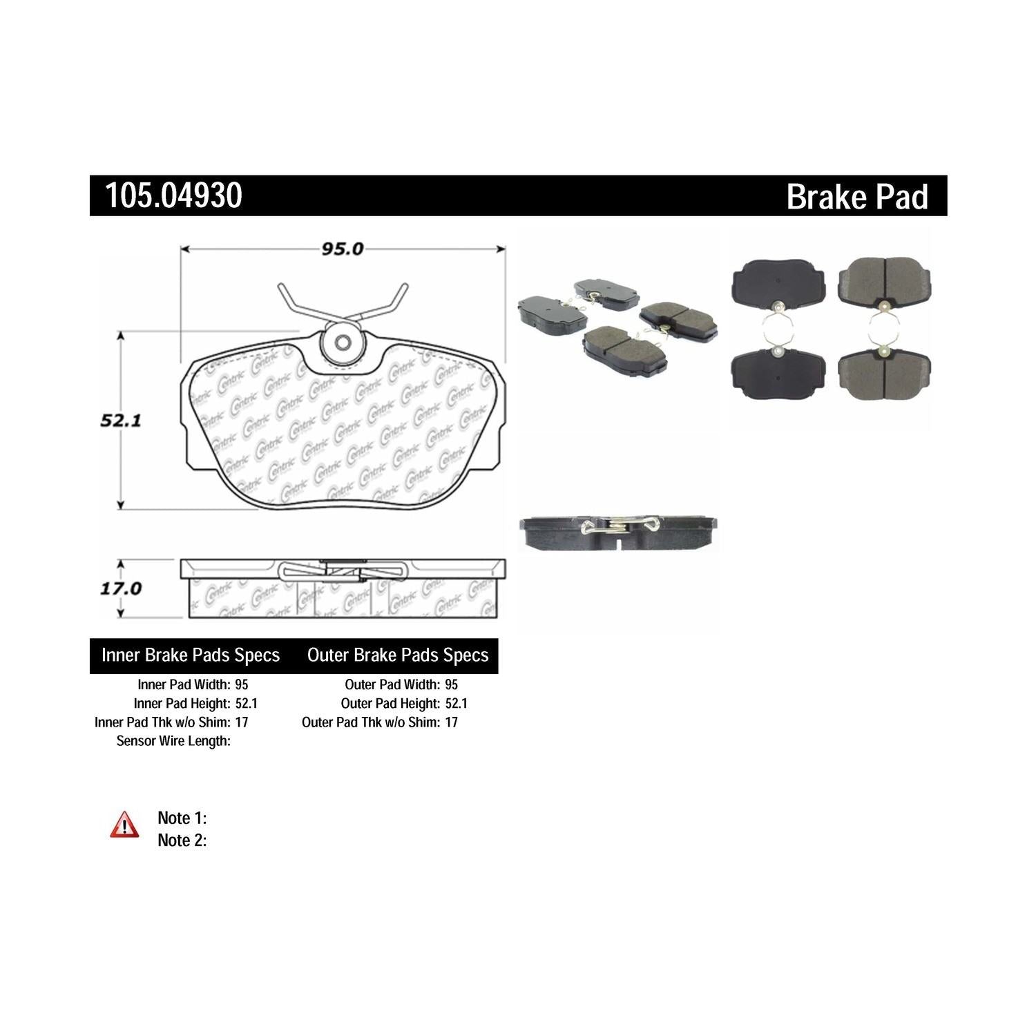 posi quiet ceramic brake pads  frsport 105.04930