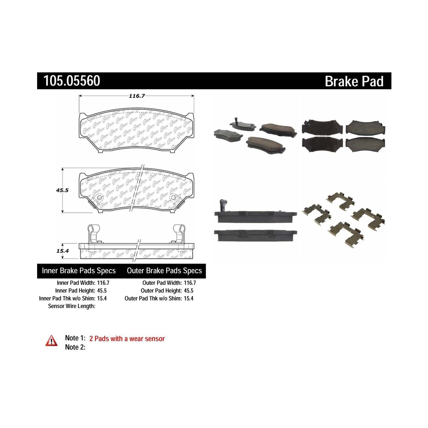 posi quiet ceramic brake pads with hardware  frsport 105.05560