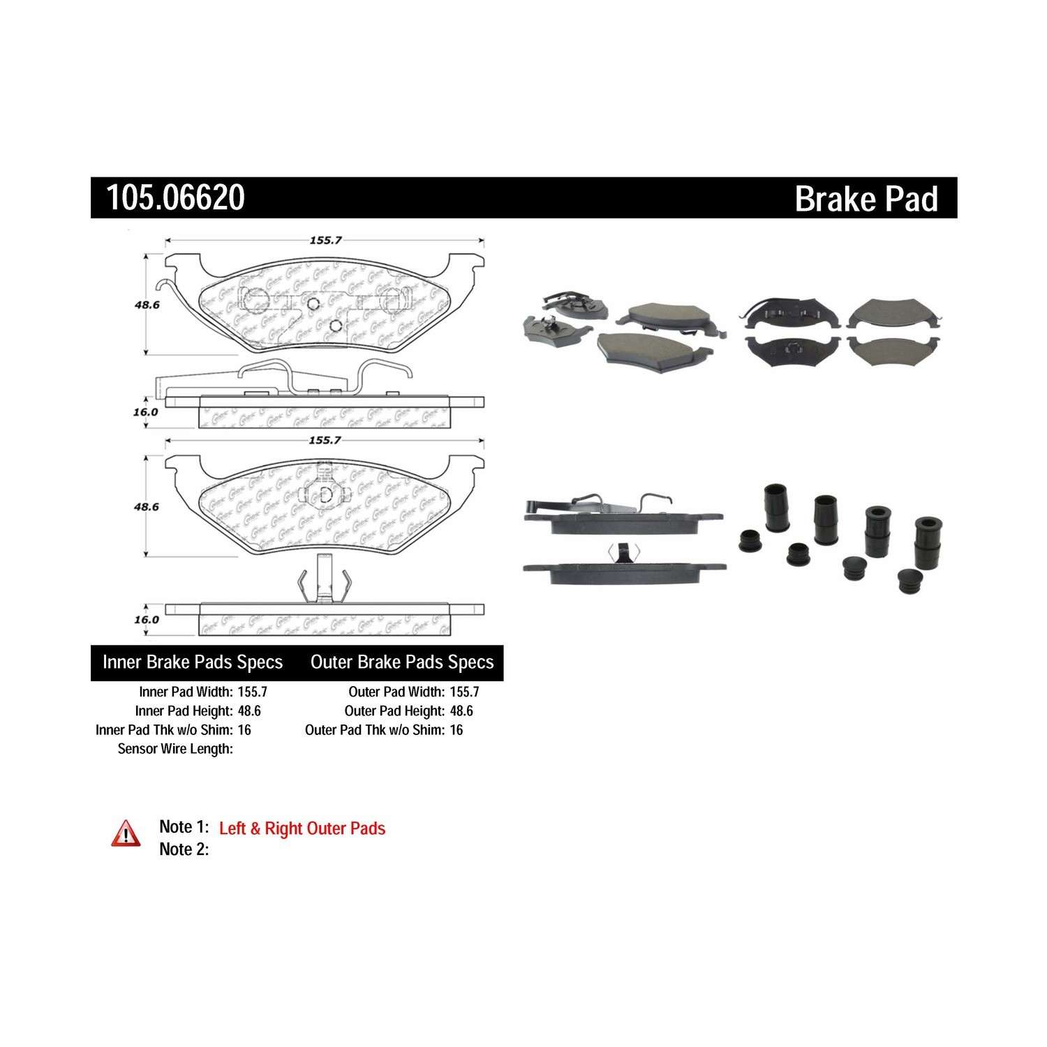 posi quiet ceramic brake pads with hardware  frsport 105.06620