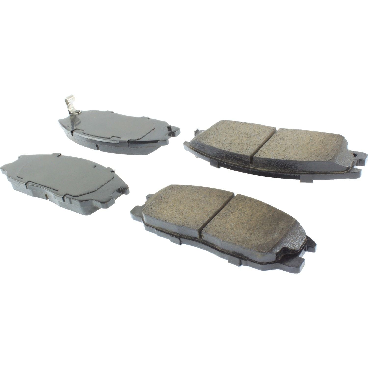 Posi Quiet Ceramic Brake Pads with Hardware  top view frsport 105.08640