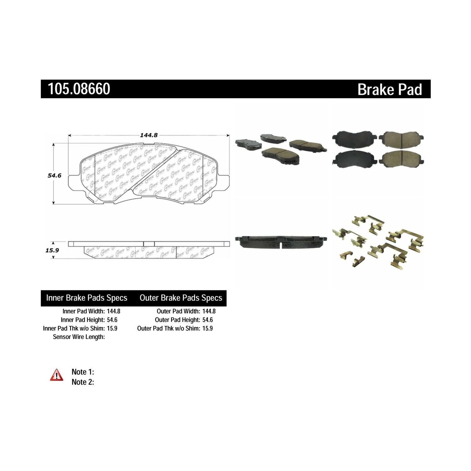 posi quiet ceramic brake pads with hardware  frsport 105.08660