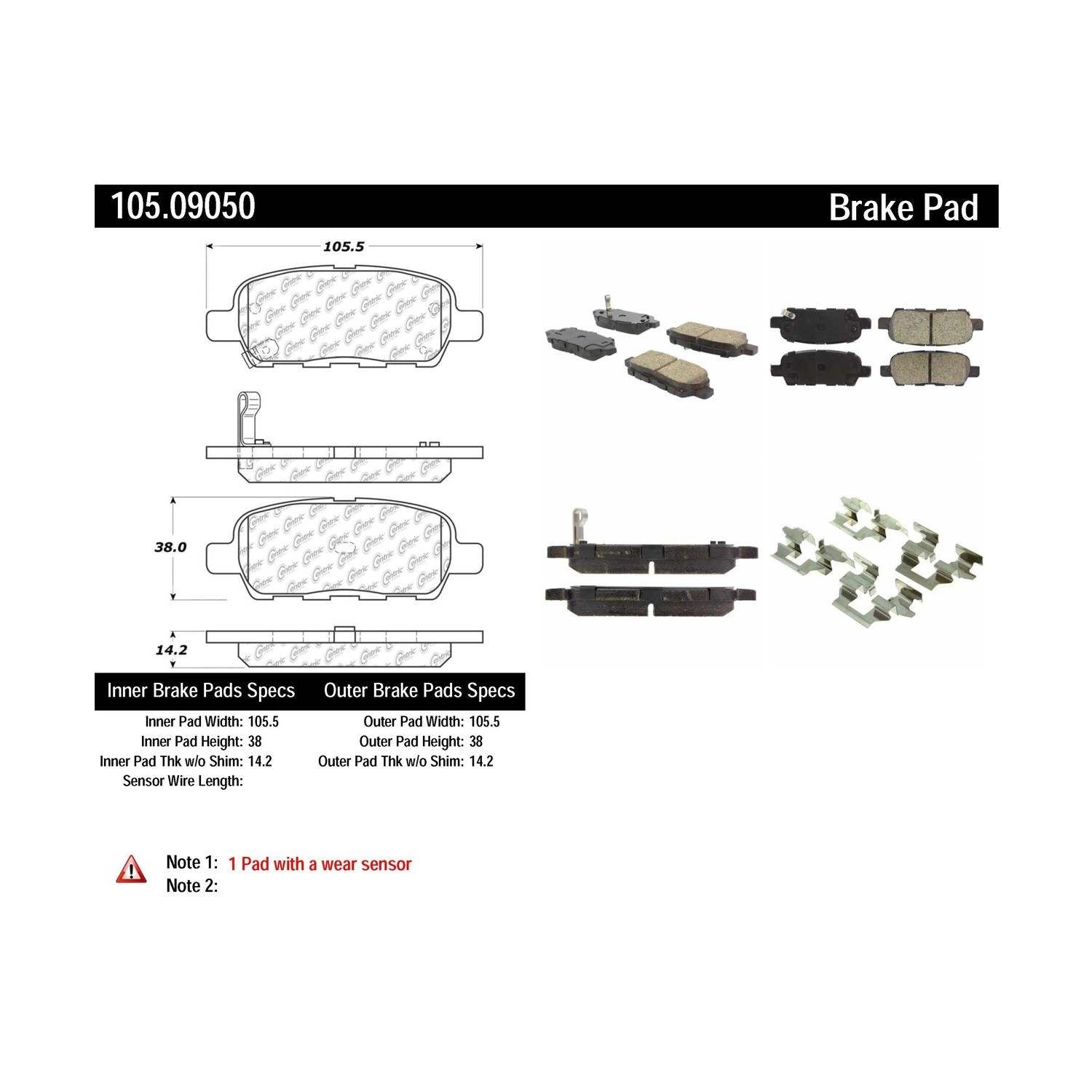 posi quiet ceramic brake pads with hardware  frsport 105.09050