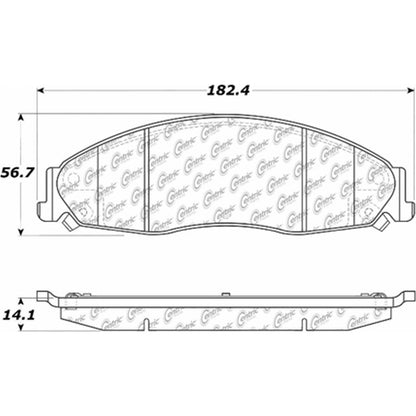 Stoptech PosiQuiet 03-07 CadillacCTS/STS Ceramic Front Brake Pads 105.09210