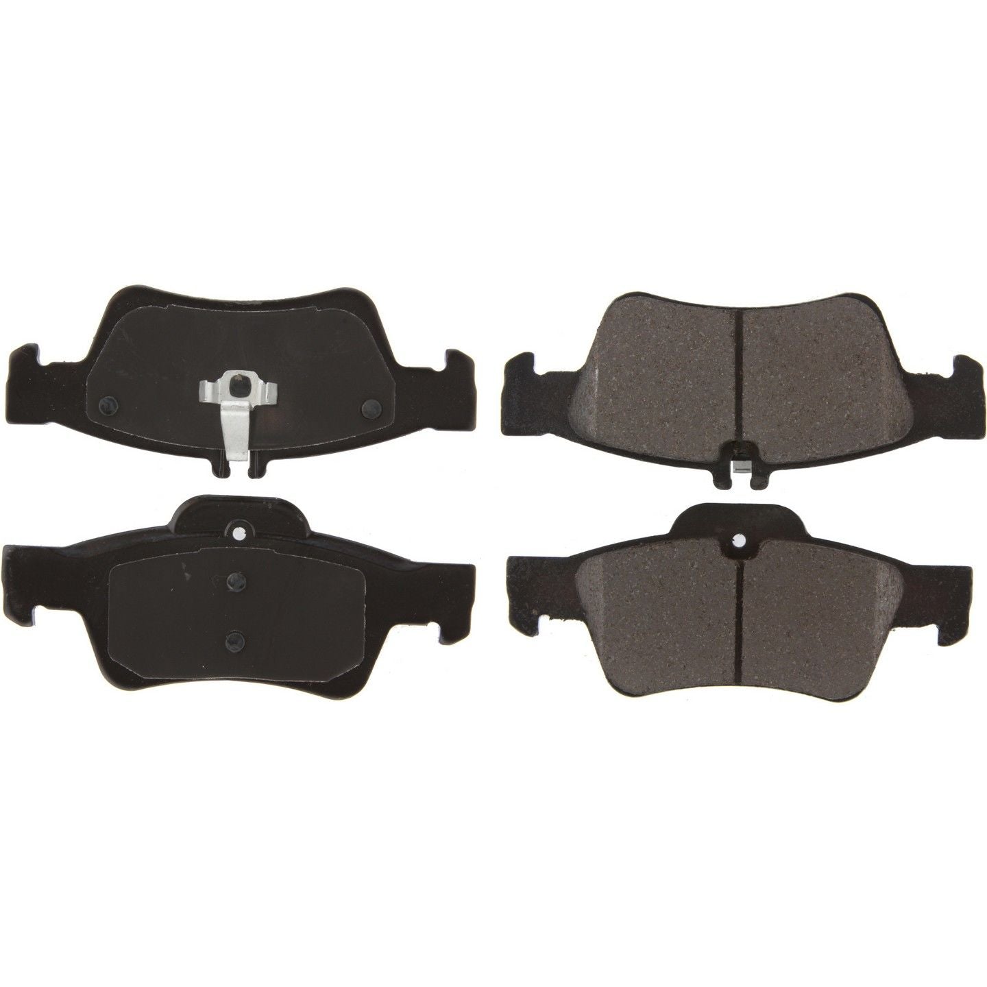 Stoptech PosiQuiet Mercedes Benz Rear Ceramic Brake Pads w/ Shims FMSI 7888-D986 105.09860