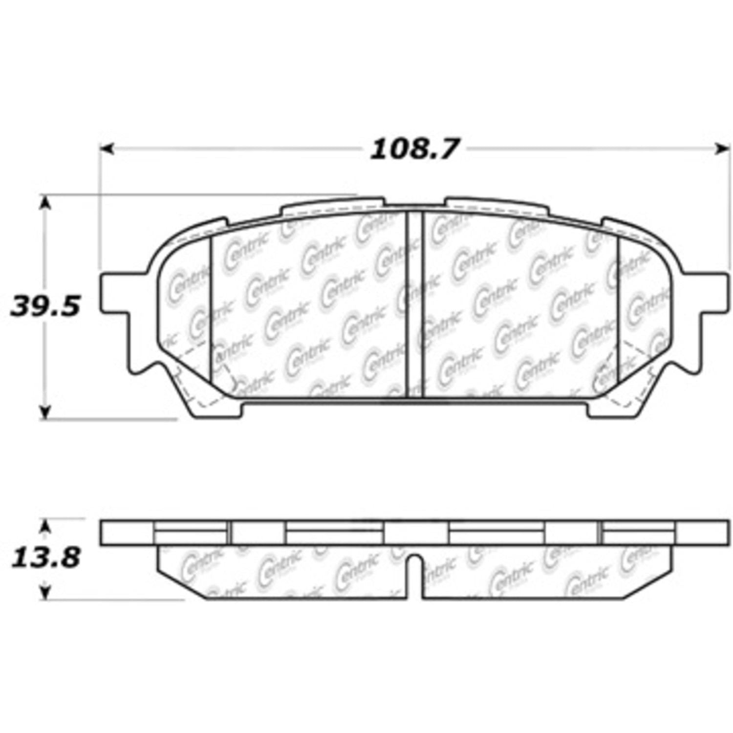 posi quiet ceramic brake pads with hardware  frsport 105.10040