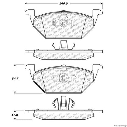 Stoptech PosiQuiet 05-10 Mazda Tribute / 05-12 Ford Escape Rear Brake Pads 105.10550