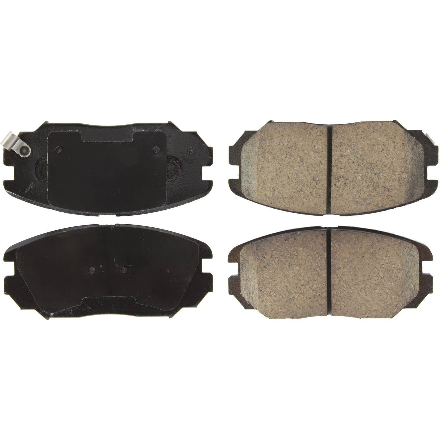 Posi Quiet Ceramic Brake Pads with Hardware  top view frsport 105.11251