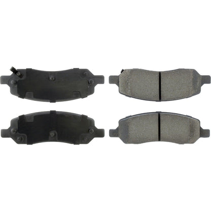 Stoptech Centric Posi-Quiet Ceramic Brake Pads w/Shims & Hardware - Rear 105.11720