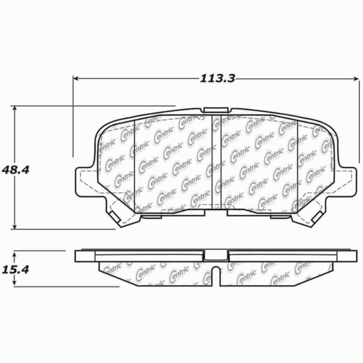 posi quiet ceramic brake pads with hardware  frsport 105.12810