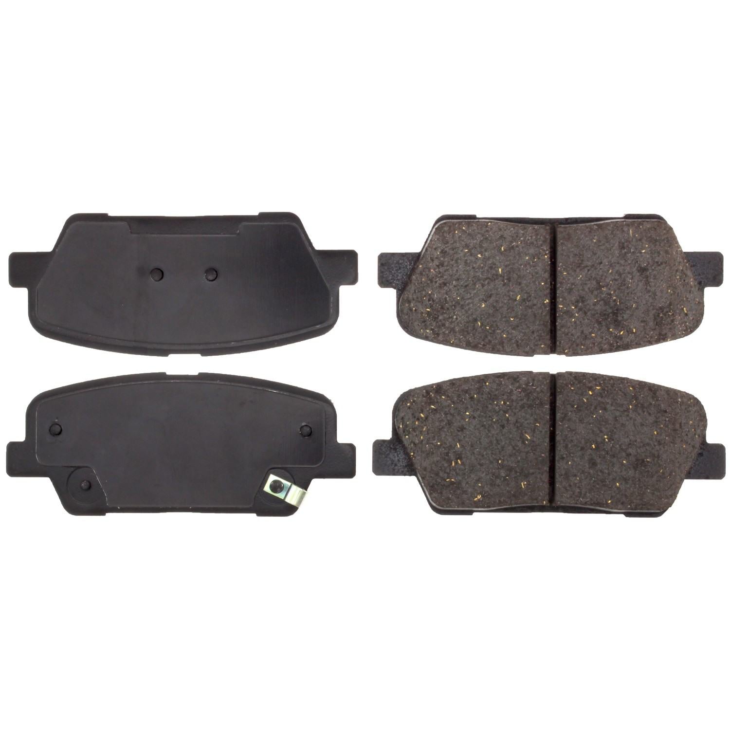 Posi Quiet Ceramic Brake Pads with Hardware  top view frsport 105.12842