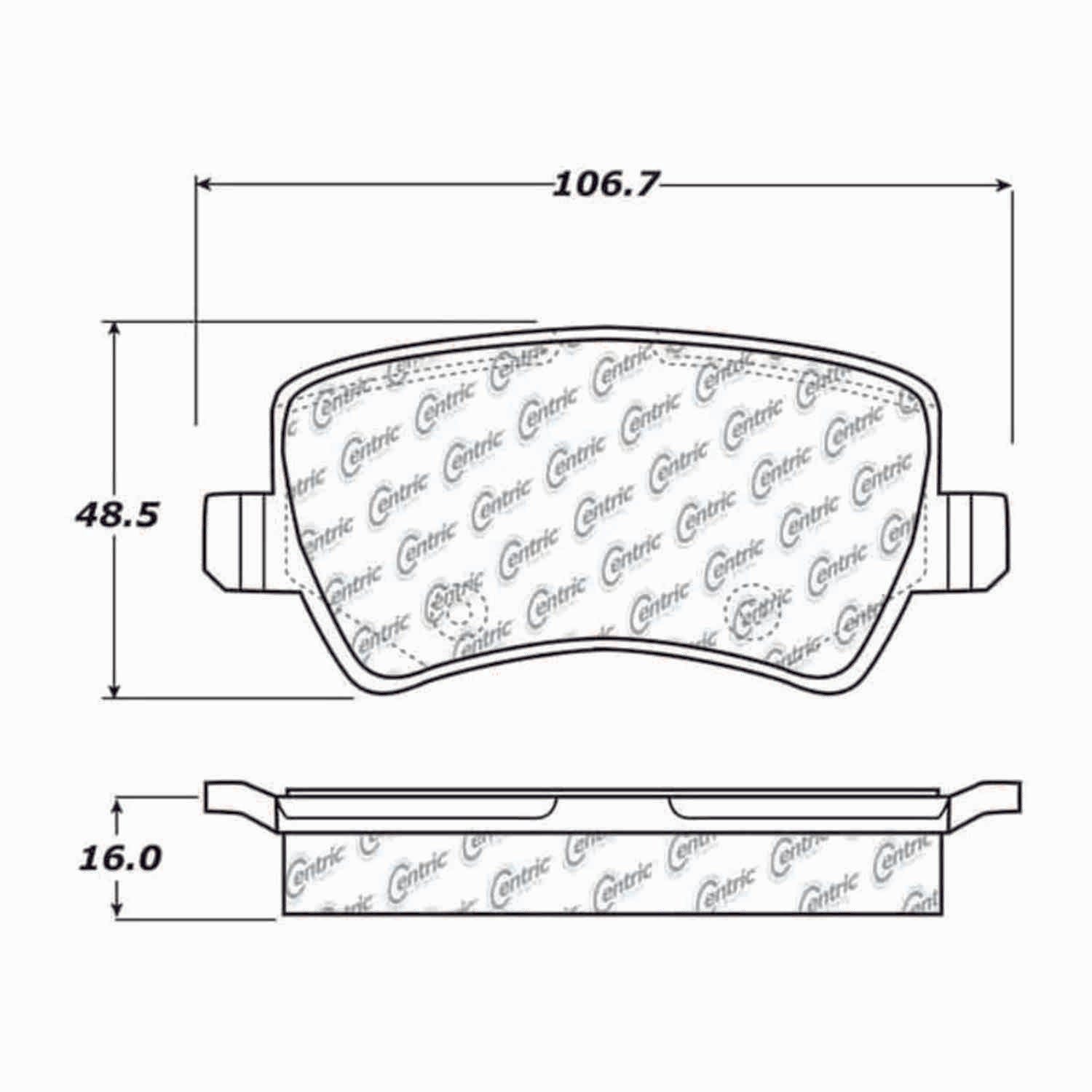 posi quiet ceramic brake pads with hardware  frsport 105.13070