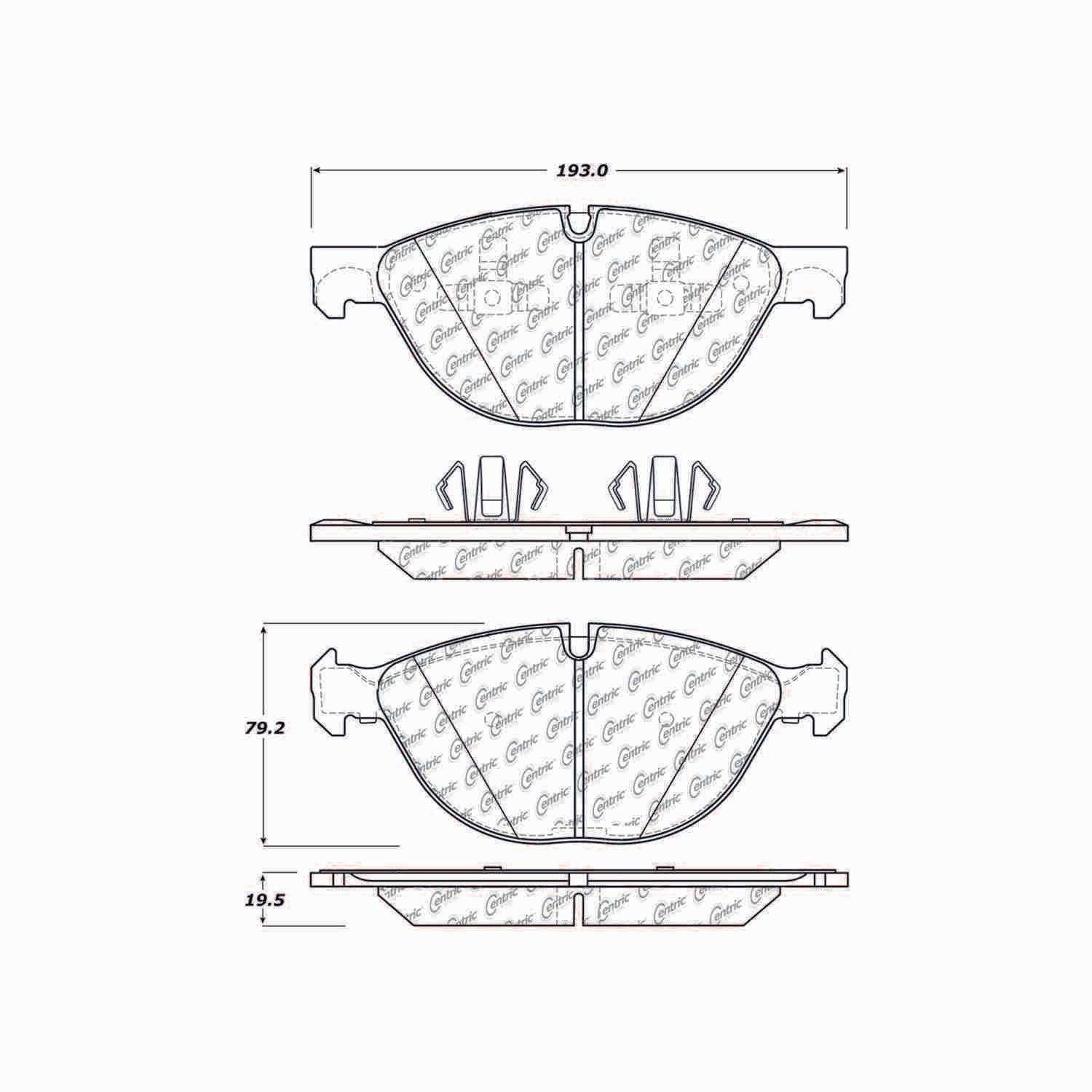 posi quiet ceramic brake pads with hardware  frsport 105.13810