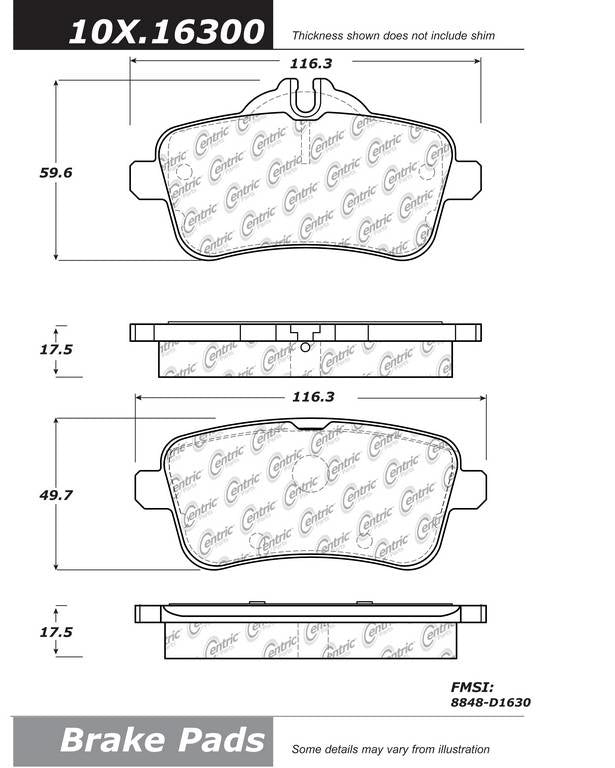 Stoptech PosiQuiet 12-14 Mercedes-Benz SLK/M Class Premium Rear Ceramic Brake Pads 105.16300