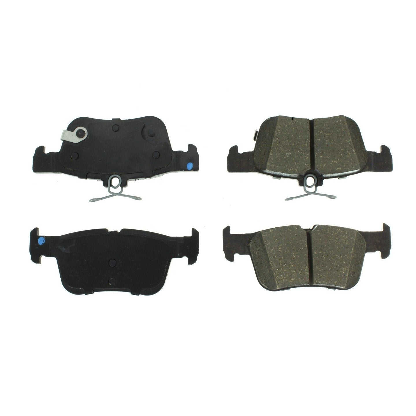 Posi Quiet Ceramic Brake Pads with Hardware  top view frsport 105.16650