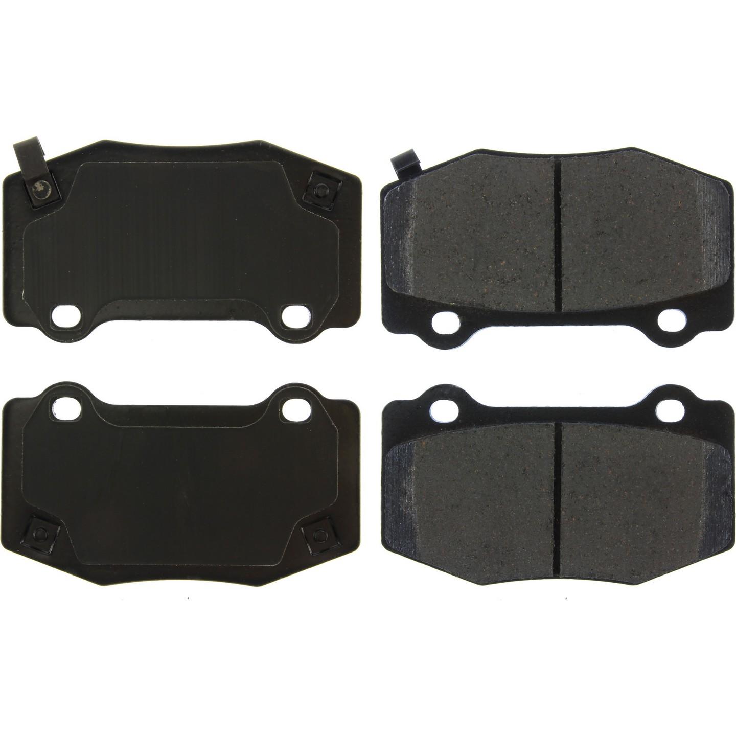 Posi Quiet Ceramic Brake Pads with Hardware  top view frsport 105.17180