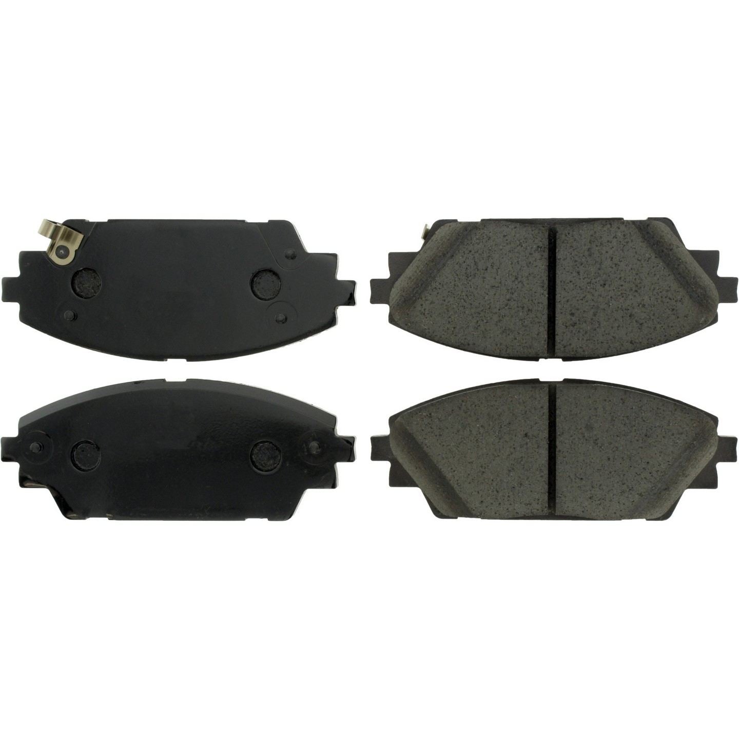 Posi Quiet Ceramic Brake Pads with Hardware  top view frsport 105.17280