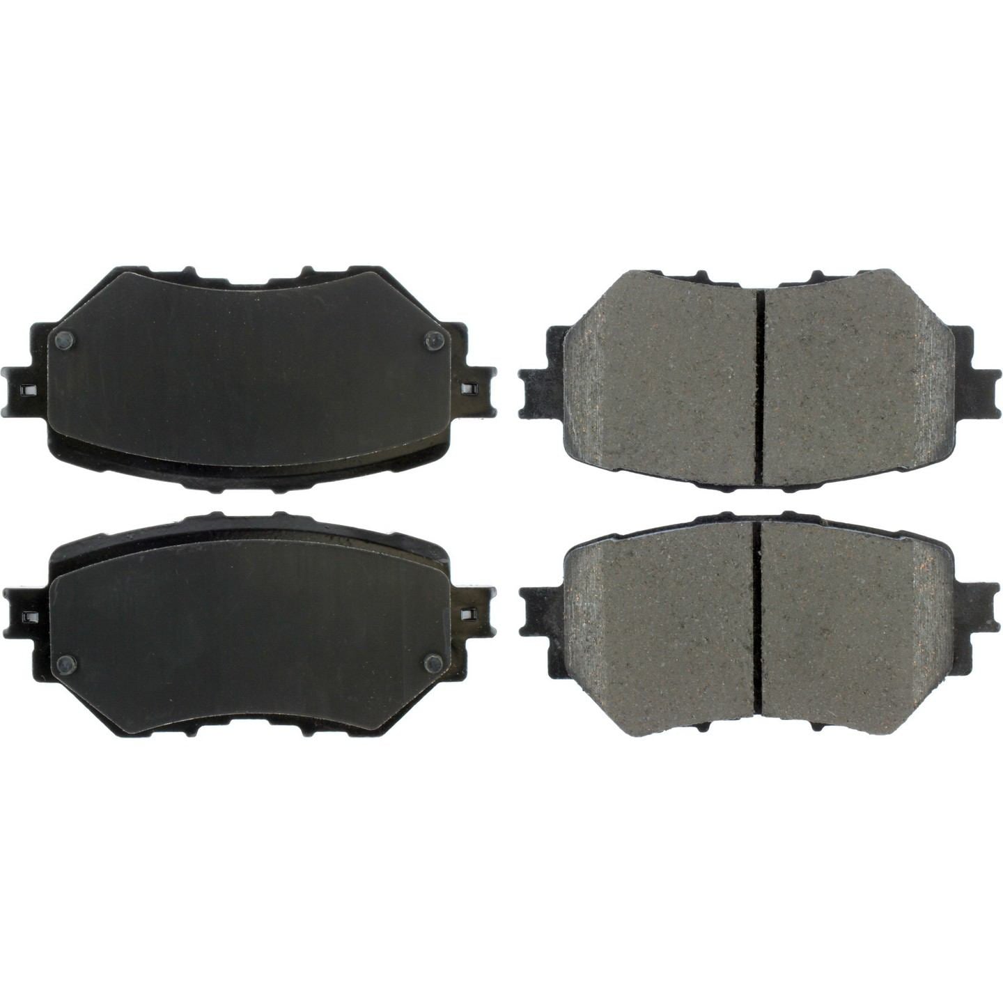 Posi Quiet Ceramic Brake Pads with Hardware  top view frsport 105.17590