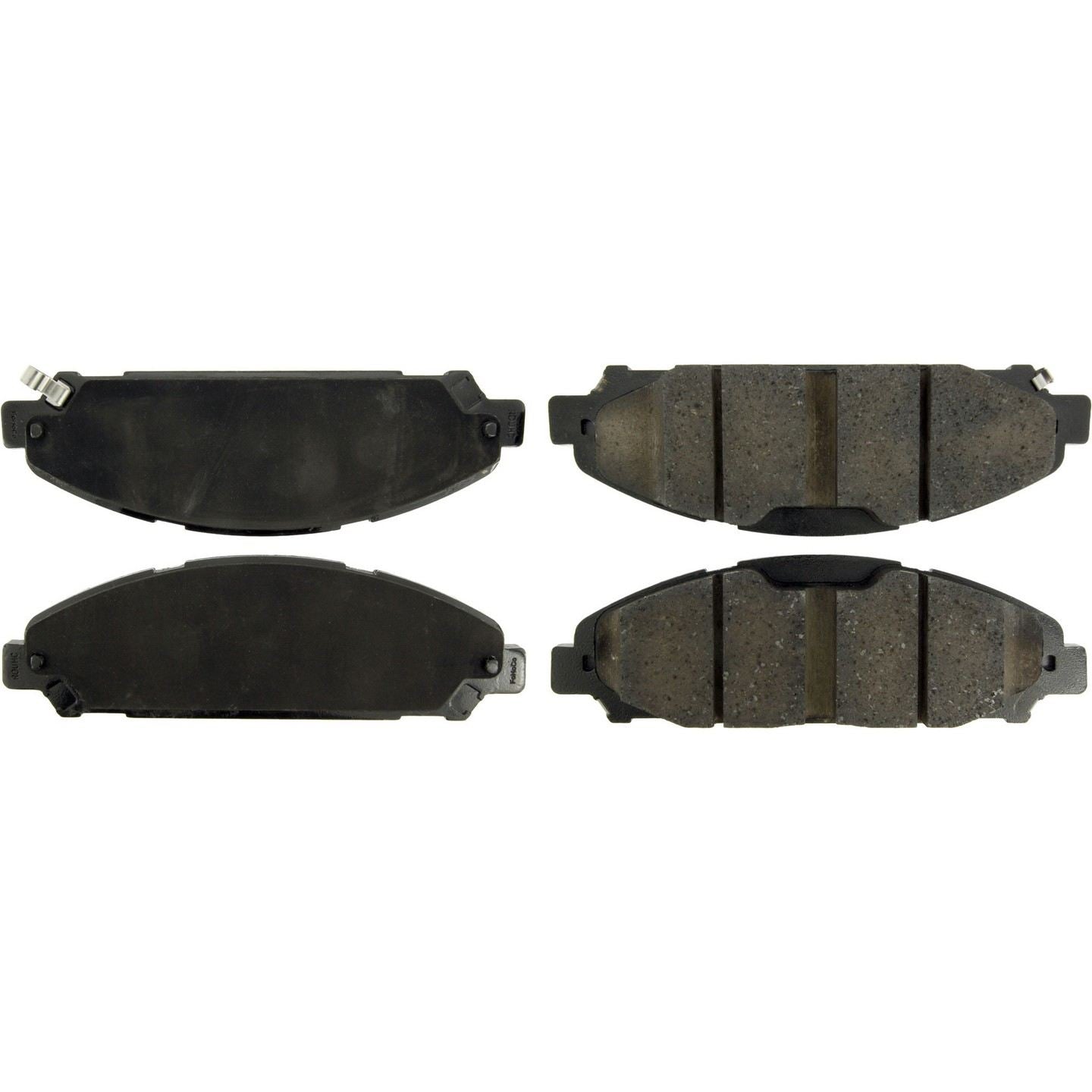 Posi Quiet Ceramic Brake Pads with Hardware  top view frsport 105.17910