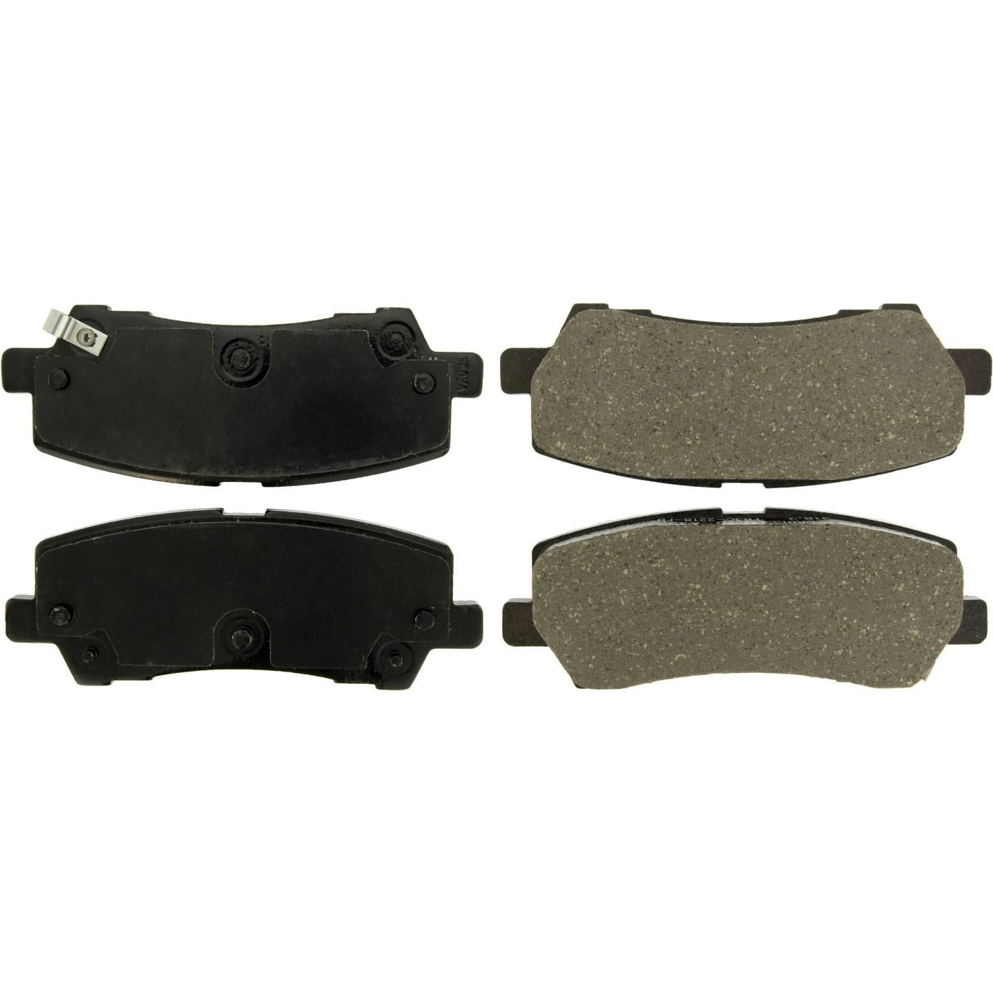 Posi Quiet Ceramic Brake Pads with Hardware  top view frsport 105.17930