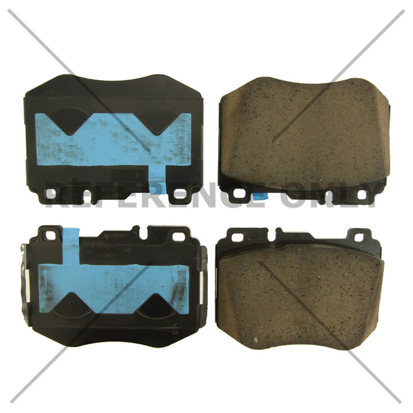 Posi Quiet Ceramic Brake Pads with Hardware  top view frsport 105.17960