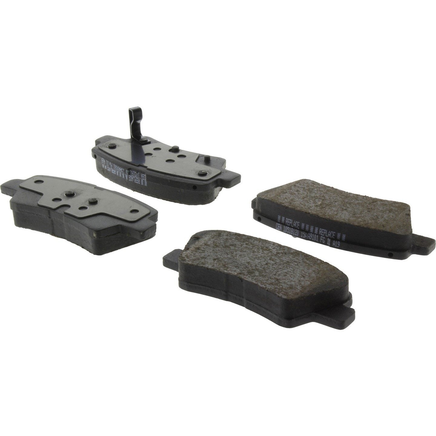 Stoptech PosiQuiet 17-19 Hyundai Elantra Premium Ceramic Rear Brake Pads 105.18120