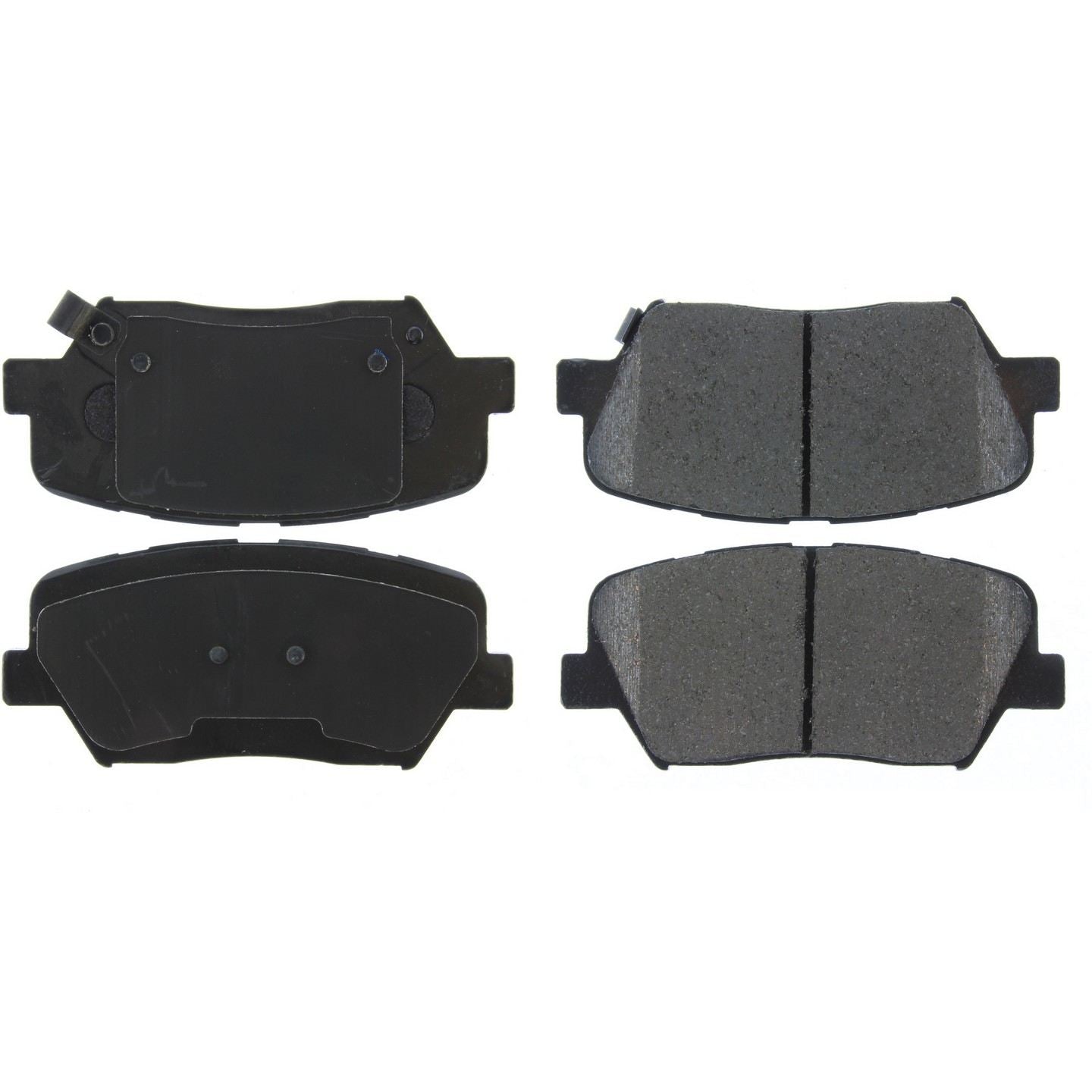 Posi Quiet Ceramic Brake Pads with Hardware  top view frsport 105.18150