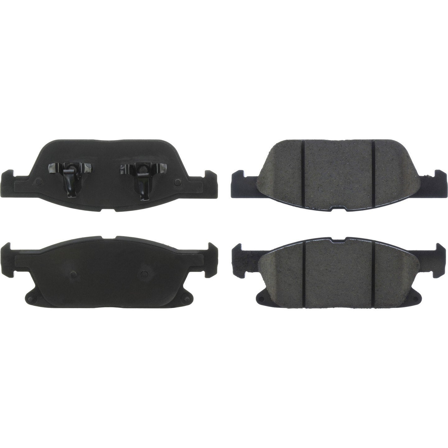 Posi Quiet Ceramic Brake Pads with Hardware  top view frsport 105.18180