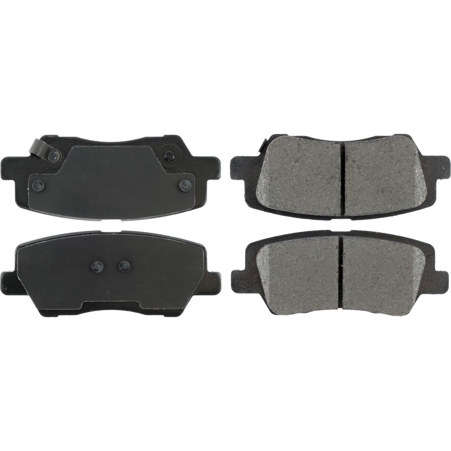 Posi Quiet Ceramic Brake Pads with Hardware  top view frsport 105.18390