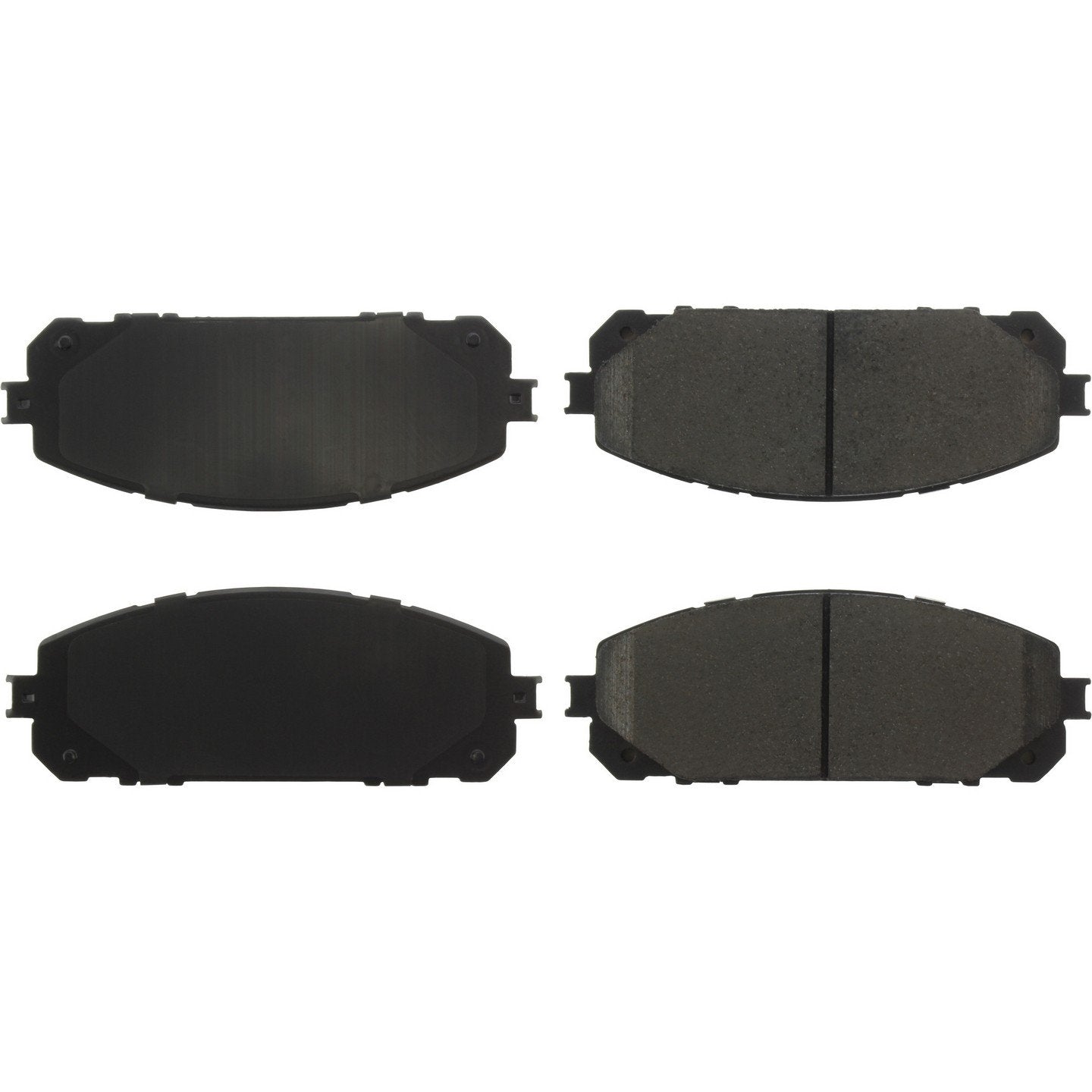 Posi Quiet Ceramic Brake Pads with Hardware  top view frsport 105.18430