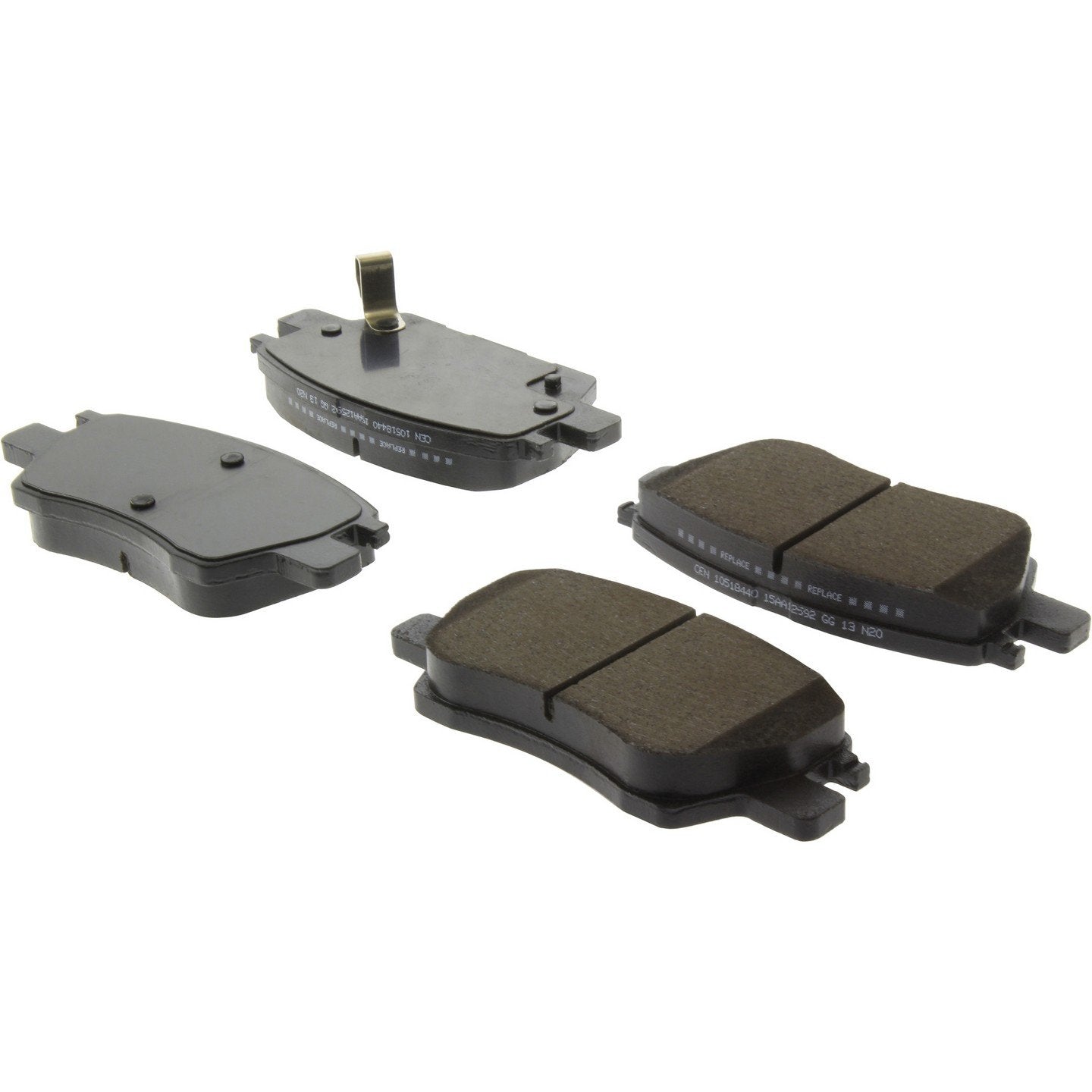 Stoptech PosiQuiet 16-19 Chevrolet Cruze / Volt Premium Ceramic Front Disc Brake Pads 105.18440