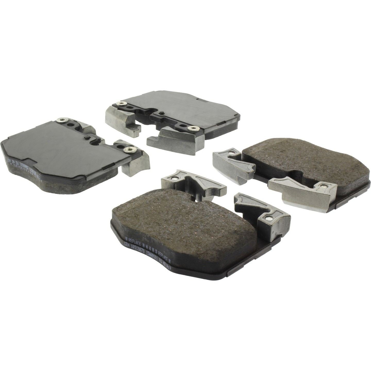 Stoptech PosiQuiet Ceramic 16-20 BMW 740i xDrive Premium Front Ceramic Brake Pads with Shims 105.18670