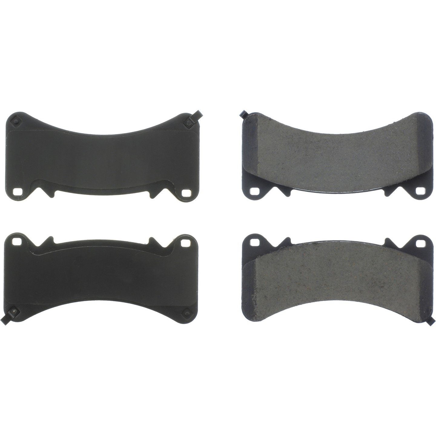 Posi Quiet Ceramic Brake Pads with Shims  top view frsport 105.19100