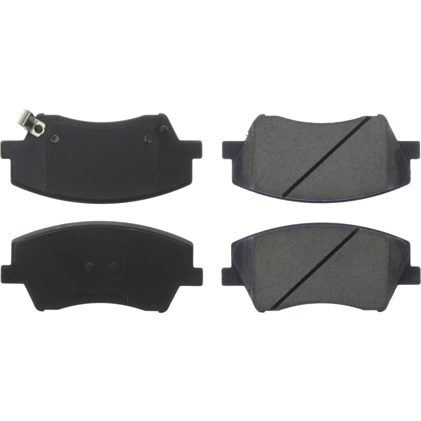 Posi Quiet Ceramic Brake Pads with Hardware  top view frsport 105.19120