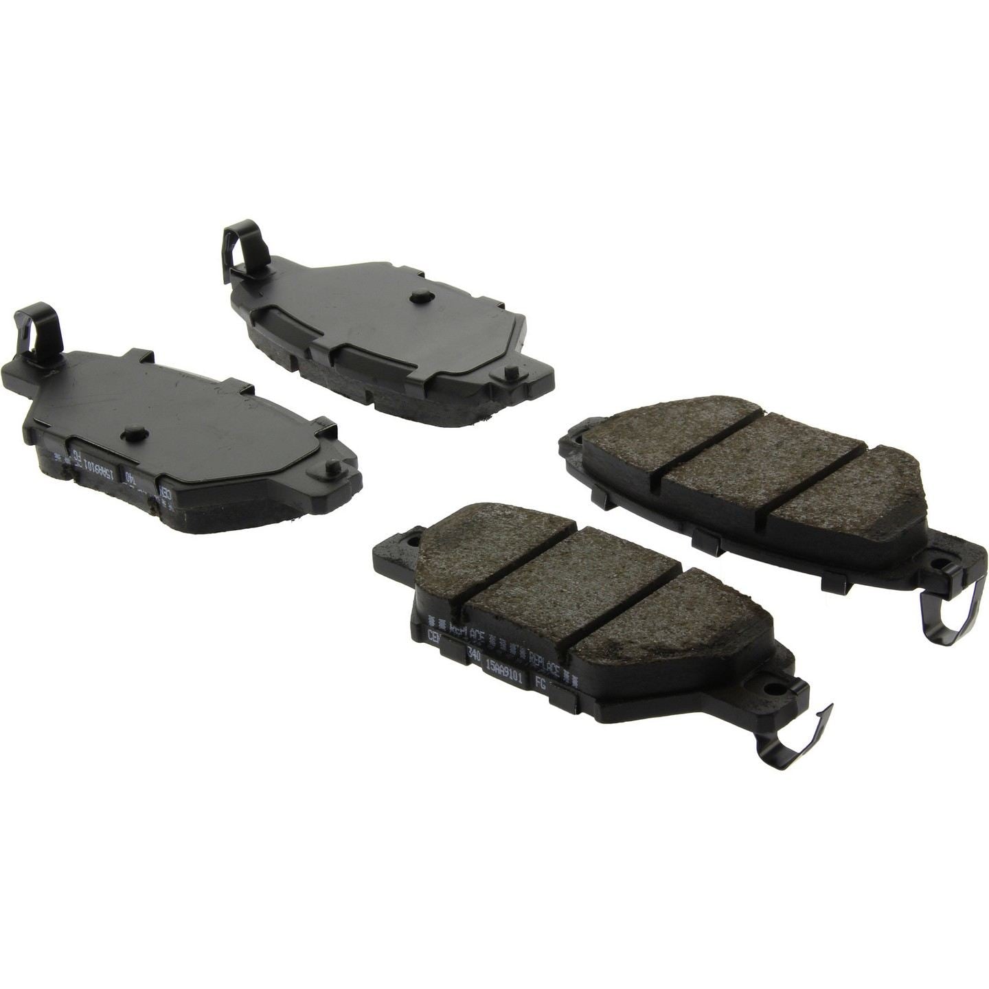 Stoptech PosiQuiet 16-19 Mazda CX-9 Premium Ceramic Rear Brake Pads 105.19340