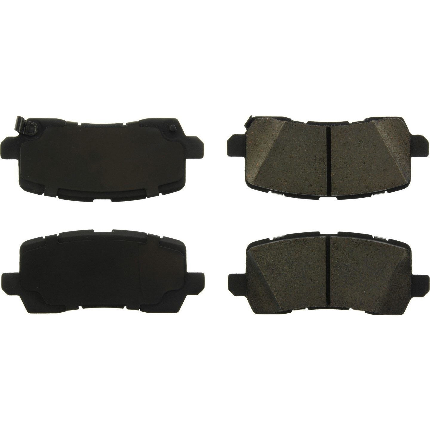 Posi Quiet Ceramic Brake Pads with Hardware  top view frsport 105.19540