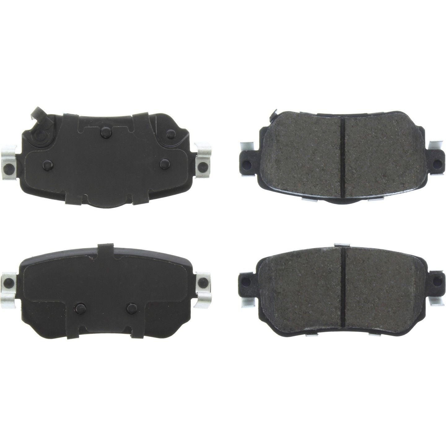 Posi Quiet Ceramic Brake Pads with Shims  top view frsport 105.19650