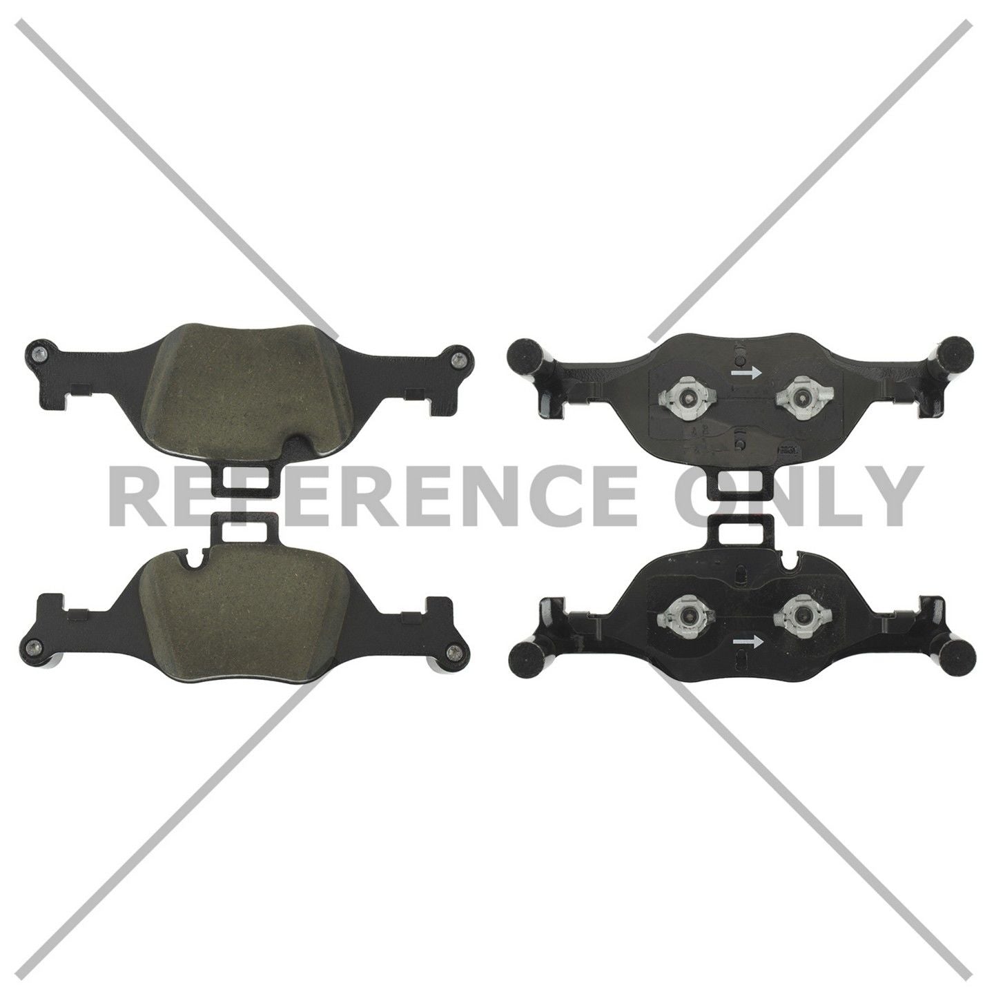 Posi Quiet Ceramic Brake Pads  top view frsport 105.60070