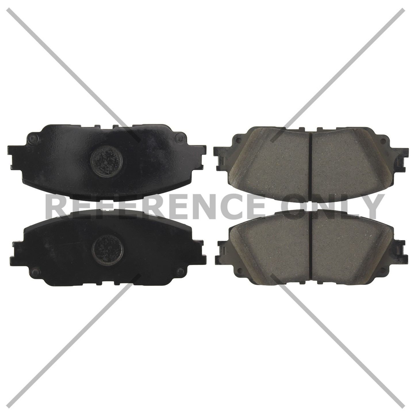 Posi Quiet Ceramic Brake Pads  top view frsport 105.60150