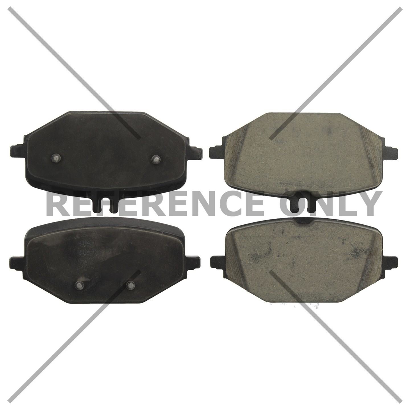 Posi Quiet Ceramic Brake Pads with Shims and Hardware  top view frsport 105.61000