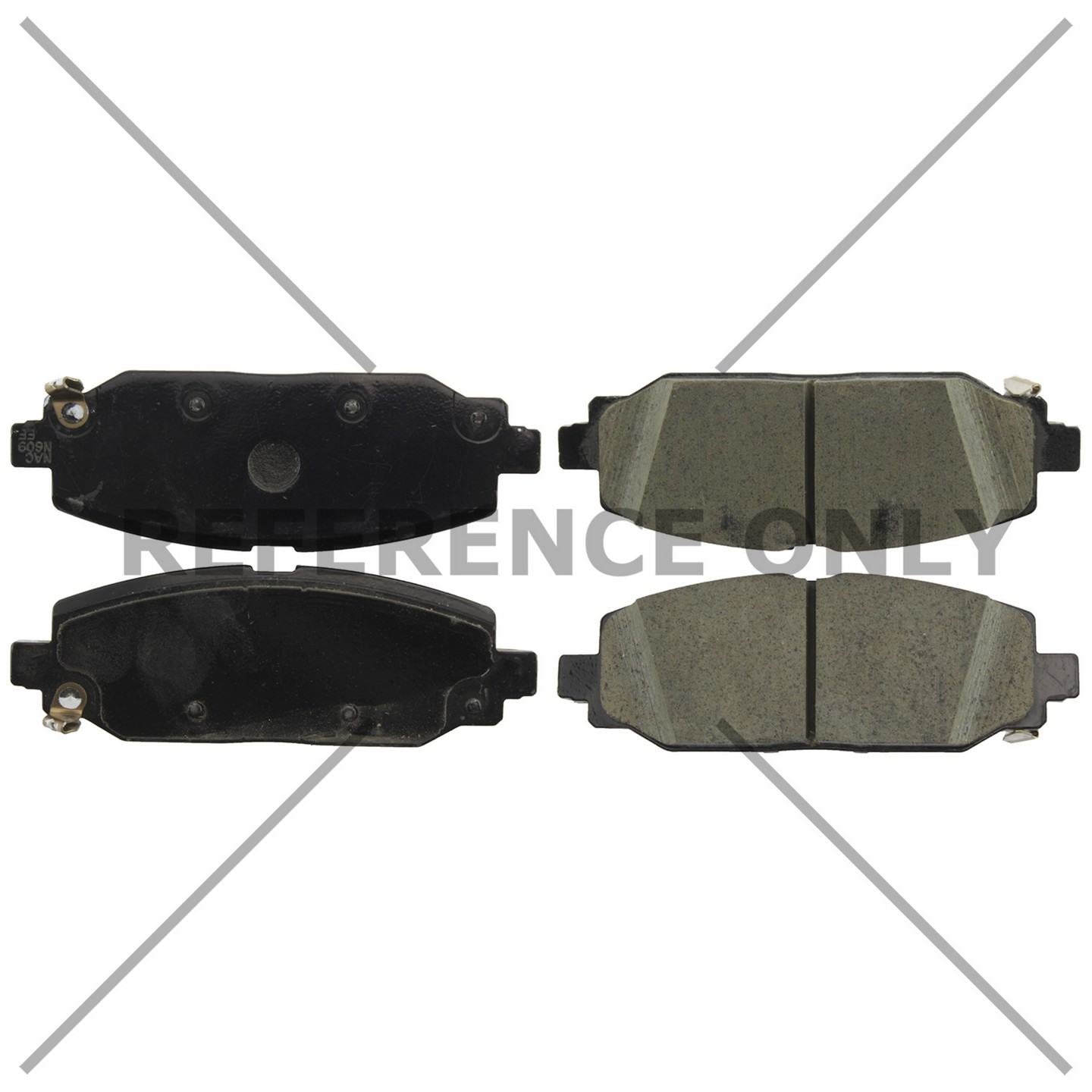 Stoptech Centric 18-20 Jeep Wrangler Posi-Quiet Ceramic Brake Pads - Rear 105.61040