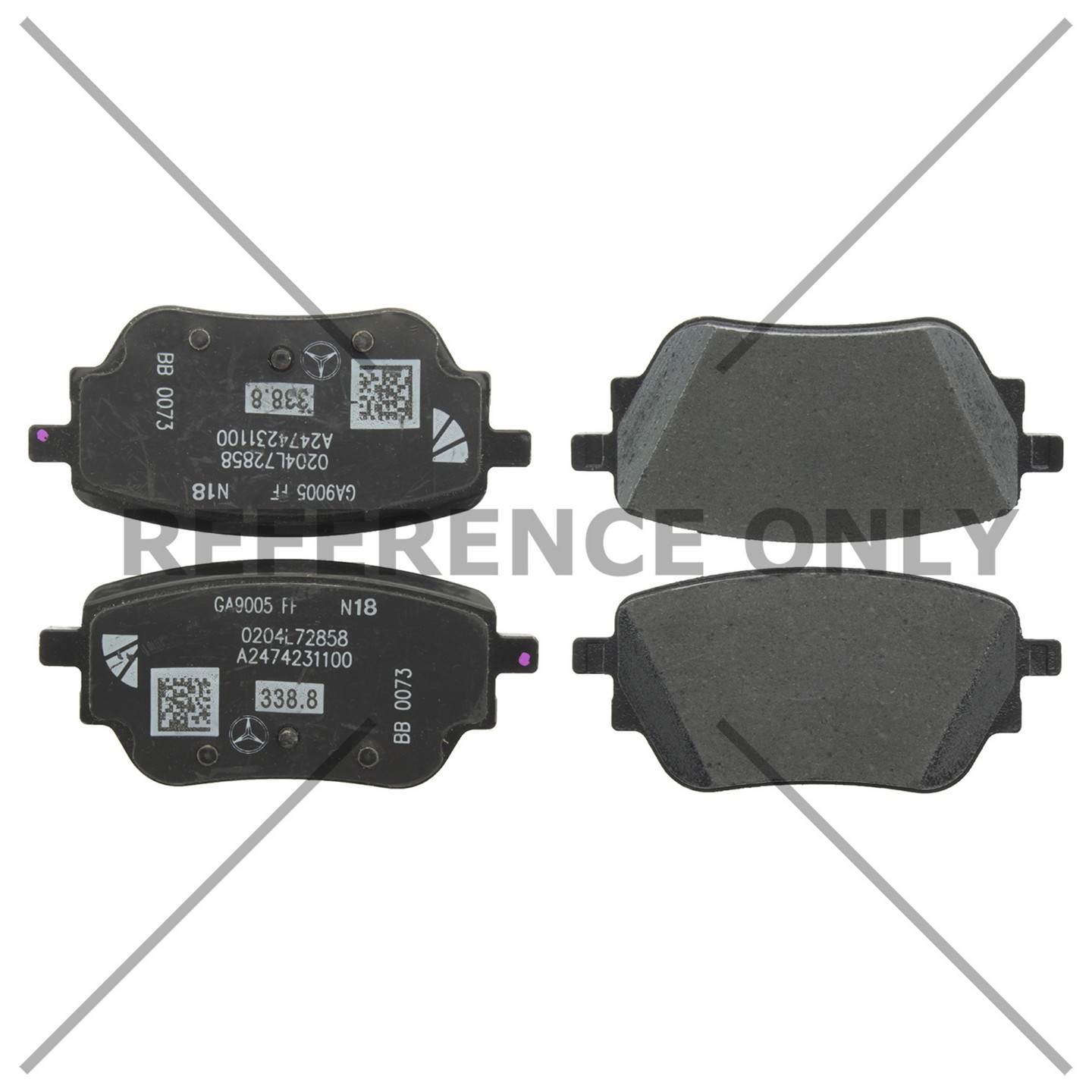 Stoptech Centric 19-21 Mercedes-Benz A220 Posi-Quiet Ceramic Rear Brake Pads 105.61160