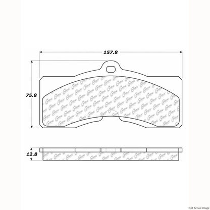 Stoptech Centric Posi-Quiet Extended Wear Brake Pads w/Shims & Hardware - Front/Rear 106.00080