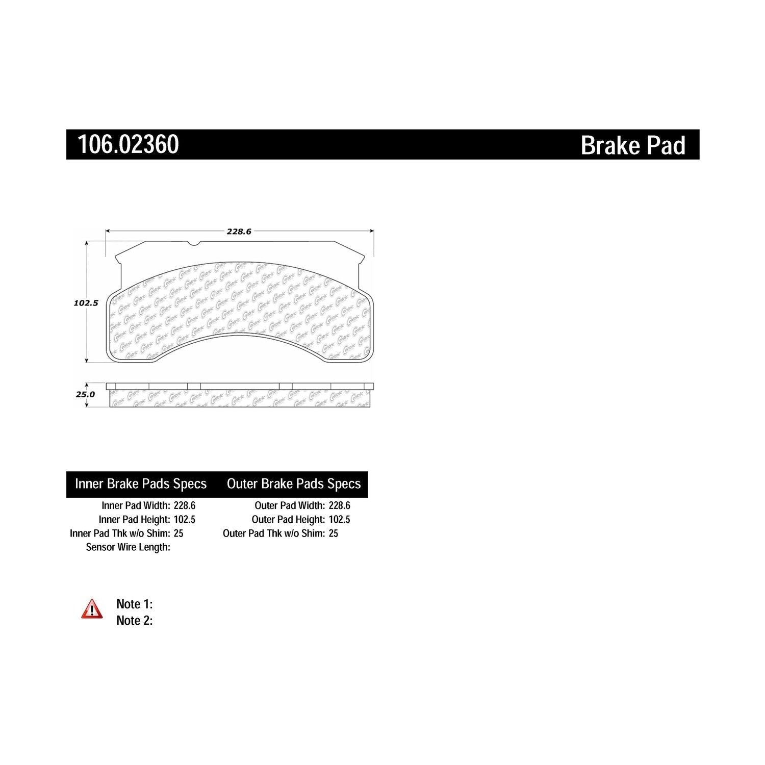 posi quiet extended wear brake pads  frsport 106.02360