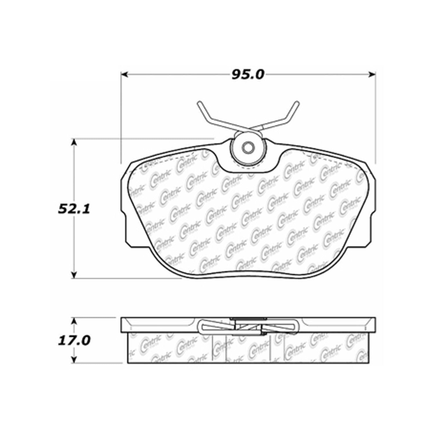 posi quiet extended wear brake pads  frsport 106.04930